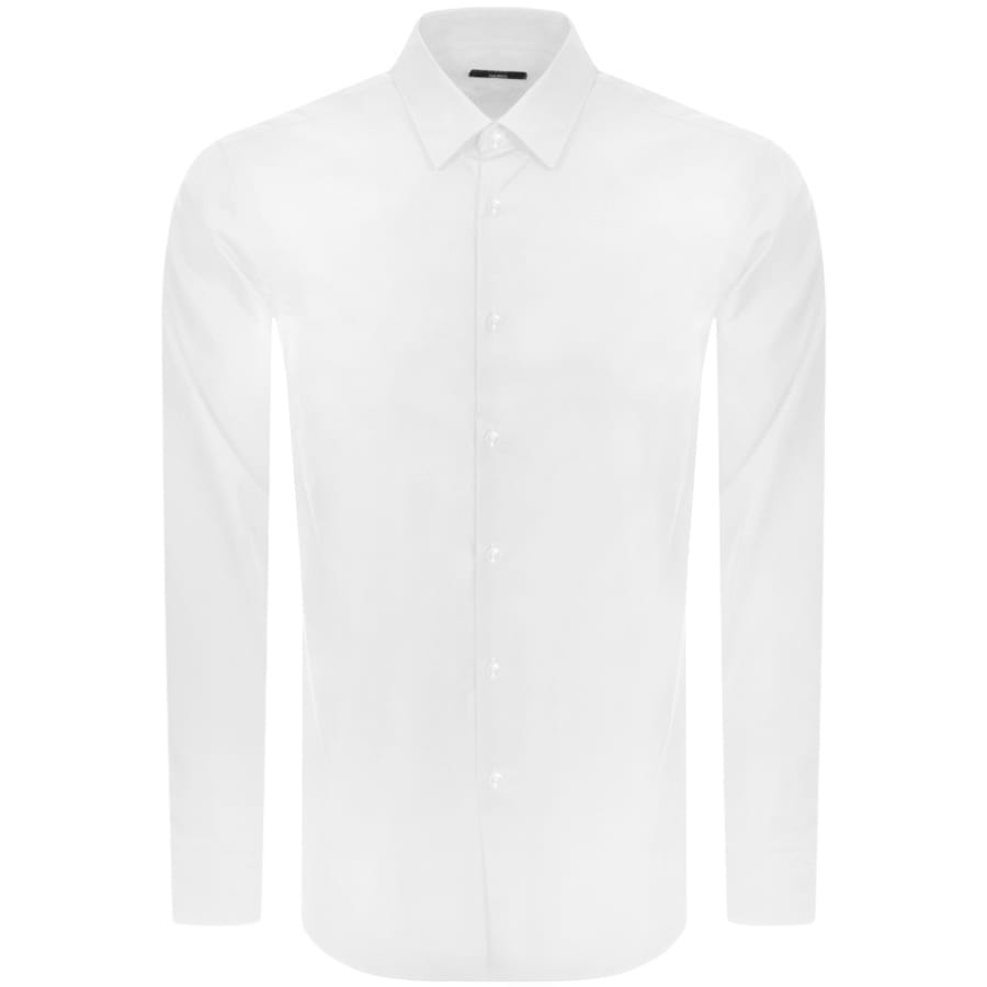 Alternative Image for ProductBOSS Isko Slim Fit Long Sleeve Shirt White1